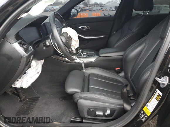 2019 BMW 3 Series 330i xDrive with VIN WBA5R7C59KFH30291, listed as a Copart auction lot 47640295 with 73,665 mi miles and Salvage Title. Bid and sale history available at carsss.com. Image 7.