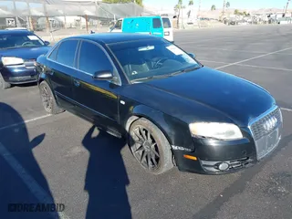 2007 Audi A4 2.0T with VIN WAUAF78E27A134506, listed as a IAAI auction lot 41116137 with 154,402 mi miles. Bid and sale history available at carsss.com. Image 1.