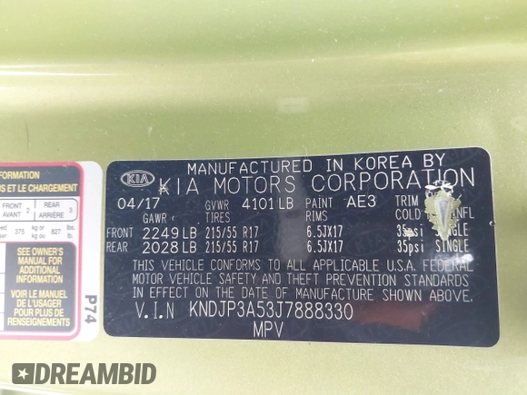 2018 Kia Soul + with VIN KNDJP3A53J7888330, listed as a IAAI auction lot 41400817 with 100,738 mi miles. Bid and sale history available at carsss.com. Image 9.