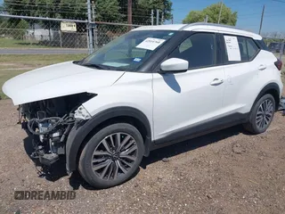 2023 Nissan Kicks SV with VIN 3N1CP5CV6PL481238, listed as a IAAI auction lot 42014768 with 28,555 mi miles and . Bid and sale history available at DreamBid. Image 2.