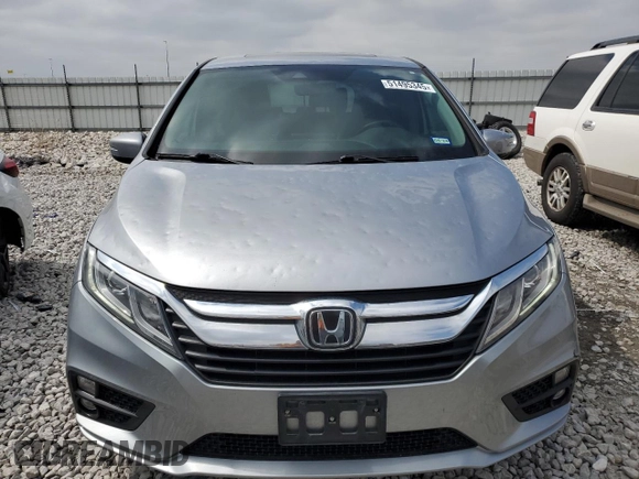 2020 Honda Odyssey EX-L with VIN 5FNRL6H72LB048687, listed as a Copart auction lot 51495345 with 54,121 mi miles and Salvage Title. Bid and sale history available at carsss.com. Image 5.