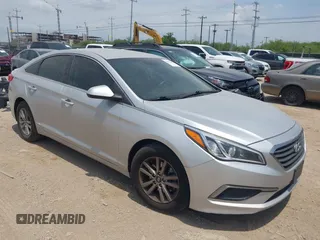 2016 Hyundai Sonata SE with VIN 5NPE24AF0GH349943, listed as a IAAI auction lot 42427380 with 122,951 mi miles and . Bid and sale history available at DreamBid. Image 1.