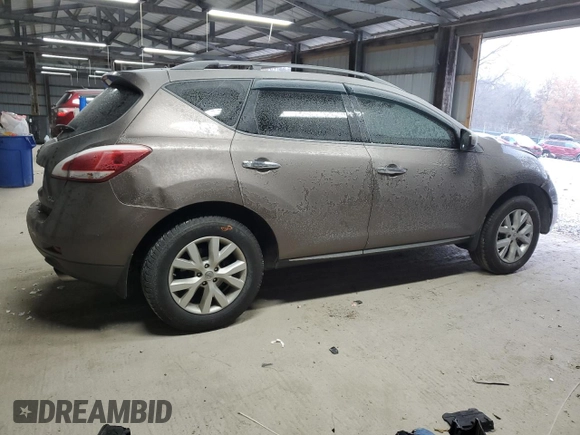 2013 Nissan Murano S with VIN JN8AZ1MU4DW202859, listed as a Copart auction lot 83382894 with 267,449 mi miles and Clean Title. Bid and sale history available at carsss.com. Image 3.