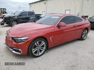 2018 BMW 4 Series 430i xDrive with VIN WBA4W5C58JAA49852, listed as a Copart auction lot 53427074 with 59,195 mi miles and Clean title. Bid and sale history available at DreamBid. Image 1.