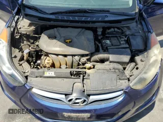 2013 Hyundai Elantra GLS with VIN KMHDH4AE7DU487588, listed as a Copart auction lot 62098015 with 106,046 mi miles and Salvage title. Bid and sale history available at DreamBid. Image 11.