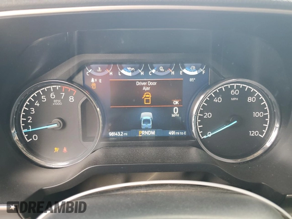 2022 Ford F-150 XL with VIN 1FTFW1E55NFA77499, listed as a Copart auction lot 48509815 with 98,143 mi miles and Salvage Title. Bid and sale history available at DreamBid. Image 9.
