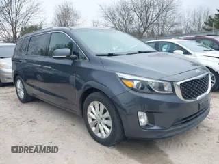 2015 Kia Sedona EX with VIN KNDMC5C12F6023571, listed as a IAAI auction lot 41996582 with 89,814 mi miles. Bid and sale history available at carsss.com. Image 1.