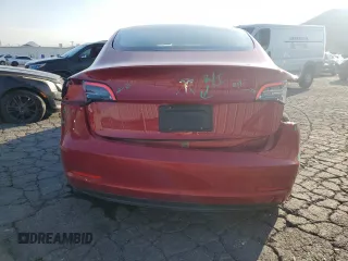 2021 Tesla Model 3 Standard Range Plus with VIN 5YJ3E1EA0MF939193, listed as a Copart auction lot 44625105 with 30,679 mi miles and Salvage Title. Bid and sale history available at DreamBid. Image 6.