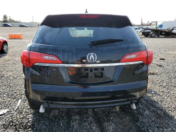 2015 Acura RDX with VIN 5J8TB4H38FL021748, listed as a Copart auction lot 48562565 with 125,208 mi miles and Salvage Title. Bid and sale history available at carsss.com. Image 6.