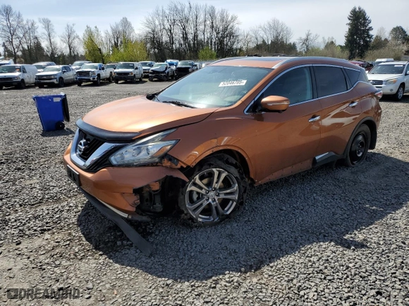 2015 Nissan Murano SL with VIN 5N1AZ2MH3FN235019, listed as a Copart auction lot 52046705 with 142,760 mi miles and Clean Title. Bid and sale history available at carsss.com. Image 1.