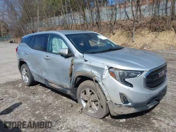2020 GMC Terrain SLE with VIN 3GKALMEV7LL312254, listed as a IAAI auction lot 41865782 with 86,876 mi miles. Bid and sale history available at carsss.com. Image 1.