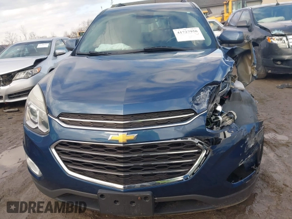 2016 Chevrolet Equinox LT with VIN 2GNFLFEK4G6149812, listed as a IAAI auction lot 41727950 with 108,283 mi miles and . Bid and sale history available at carsss.com. Image 12.