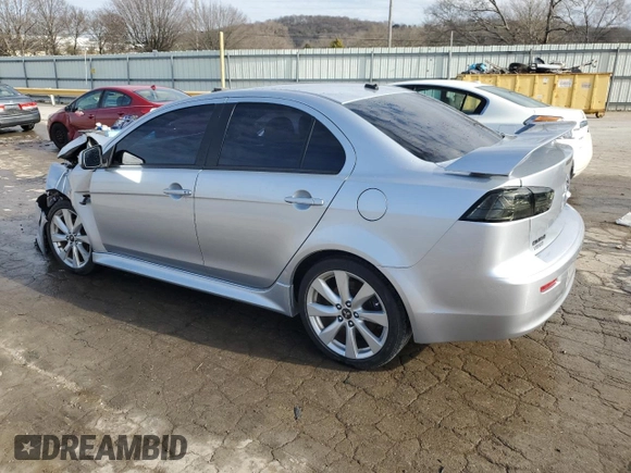 2014 Mitsubishi Lancer GT with VIN JA32U8FW6EU012451, listed as a Copart auction lot 86630494 with 147,390 mi miles and Salvage Title. Bid and sale history available at carsss.com. Image 2.