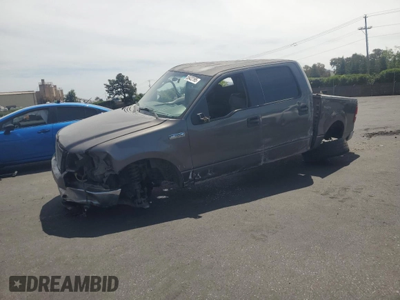 2005 Ford F-150 XLT with VIN 1FTRW12W85KD32602, listed as a Copart auction lot 55422195 with 0 mi miles and Clean Title. Bid and sale history available at carsss.com. Image 1.