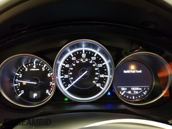 2023 Mazda CX-9 Touring Plus with VIN JM3TCBAY4P0653310, listed as a Copart auction lot 42734995 with 18,236 mi miles and Salvage title. Bid and sale history available at DreamBid. Image 9.