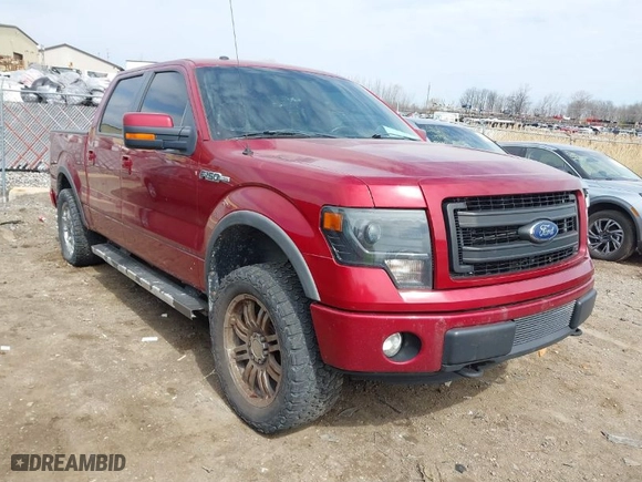 2013 Ford F-150 XL with VIN 1FTFW1EF8DFC64095, listed as a IAAI auction lot 41904304 with 214,823 mi miles. Bid and sale history available at carsss.com. Image 1.