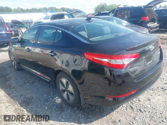 2012 Kia Optima Hybrid with VIN KNAGM4AD8C5013501, listed as a IAAI auction lot 41967304 with 181,673 mi miles. Bid and sale history available at carsss.com. Image 3.