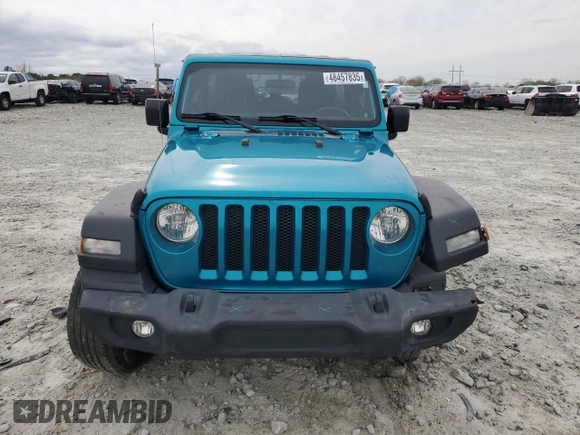 2020 Jeep Wrangler Unlimited Sport S with VIN 1C4HJXDN0LW148178, listed as a Copart auction lot 48457835 with 92,147 mi miles and Salvage Title. Bid and sale history available at carsss.com. Image 5.