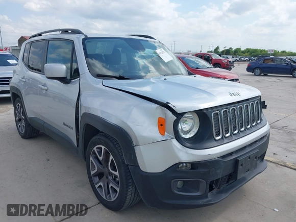 2015 Jeep Renegade Latitude with VIN ZACCJABT3FPC06455, listed as a IAAI auction lot 41974571 with 95,080 mi miles and . Bid and sale history available at DreamBid. Image 1.