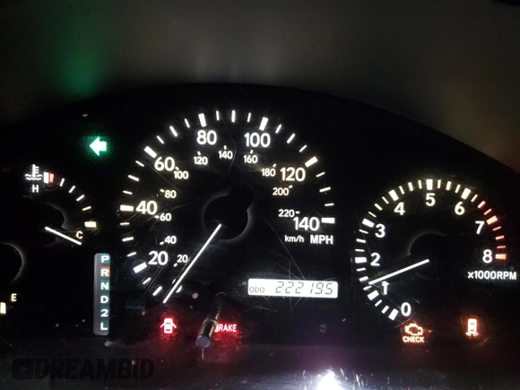 1999 Lexus RX 300 Luxury SUV with VIN JT6HF10U6X0039171, listed as a Copart auction lot 80167354 with 222,195 mi miles and Salvage Title. Bid and sale history available at carsss.com. Image 9.