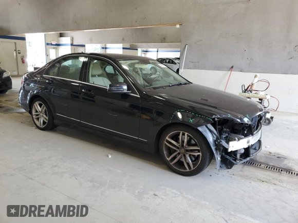 2013 Mercedes-Benz C 300 Sport with VIN WDDGF8AB0DR253371, listed as a Copart auction lot 62021785 with 190,938 mi miles and Salvage title. Bid and sale history available at DreamBid. Image 4.