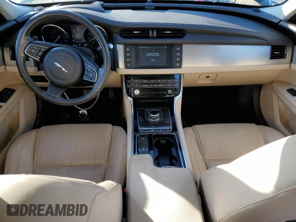 2017 Jaguar XF 35t Prestige with VIN SAJBE4BV2HCY34812, listed as a Copart auction lot 82416134 with 56,955 mi miles and Salvage Title. Bid and sale history available at carsss.com. Image 8.