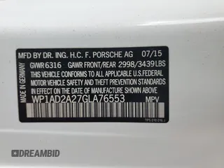 2016 Porsche Cayenne GTS with VIN WP1AD2A27GLA76553, listed as a Copart auction lot 53569615 with 69,761 mi miles and Salvage title. Bid and sale history available at DreamBid. Image 13.
