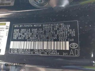 2009 Toyota Matrix with VIN 2T1KU40E69C091858, listed as a IAAI auction lot 41925490 with 153,161 mi miles. Bid and sale history available at carsss.com. Image 9.