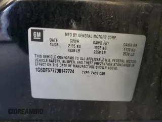 2009 Cadillac CTS RWD w/1SA with VIN 1G6DF577790147724, listed as a Copart auction lot 76749184 with 156,055 mi miles and Salvage Title. Bid and sale history available at carsss.com. Image 12.