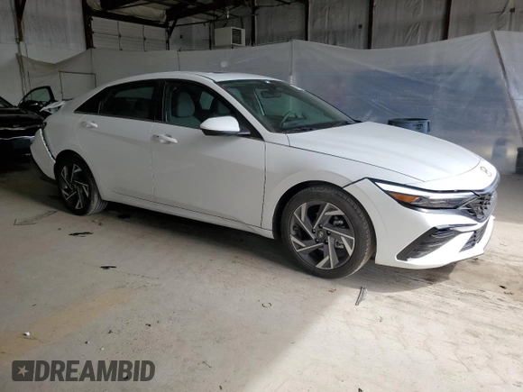 2024 Hyundai Elantra SEL with VIN KMHLS4DG9RU752139, listed as a Copart auction lot 51451825 with 6,715 mi miles and Salvage title. Bid and sale history available at DreamBid. Image 4.