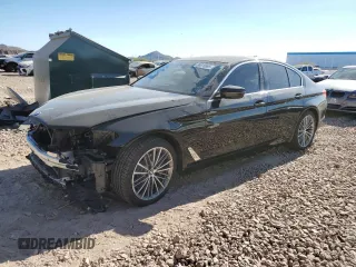 2020 BMW 5 Series 530i with VIN WBAJR3C00LWW66751, listed as a Copart auction lot 88916895 with 38,256 mi miles and Salvage Title. Bid and sale history available at DreamBid. Image 1.