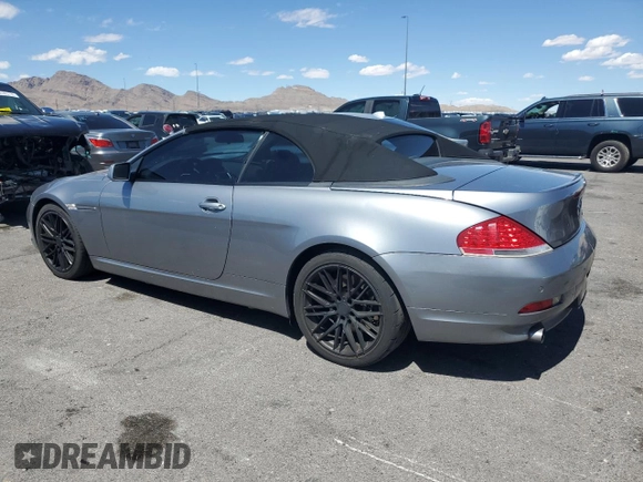 2004 BMW 6 Series 645Ci z VIN WBAEK73424B260298, wystawiony jako Copart lot #56266565 z przebiegiem 139 070 mil mil oraz Tytuł czysty. Historia ofert i sprzedaży dostępna na DreamBid. Obrazek 2.
