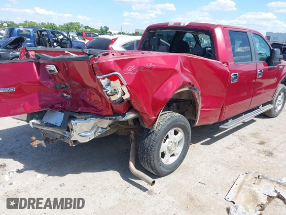 2008 Ford F-150 XLT with VIN 1FTPW14VX8FB92643, listed as a IAAI auction lot 42248564 with 249,537 mi miles and . Bid and sale history available at DreamBid. Image 4.