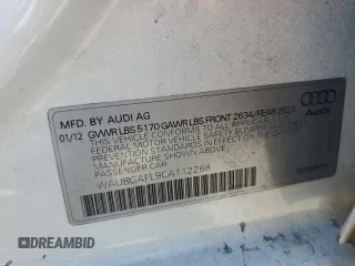 2012 Audi S4 Premium Plus with VIN WAUBGAFL9CA112268, listed as a Copart auction lot 70892964 with 155,093 mi miles and Salvage Title. Bid and sale history available at carsss.com. Image 12.