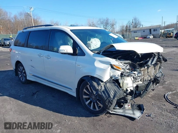 2019 Toyota Sienna XLE with VIN 5TDDZ3DC0KS220137, listed as a IAAI auction lot 41093022 with Not Provided miles and . Bid and sale history available at DreamBid. Image 1.