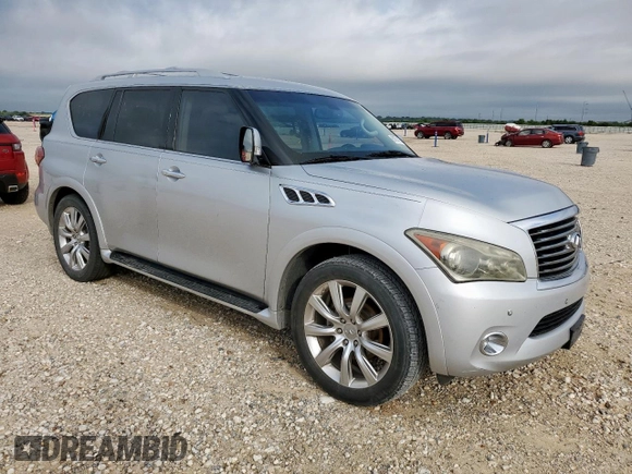 2013 Infiniti QX56 with VIN JN8AZ2NF3D9551080, listed as a Copart auction lot 60974625 with 171,275 mi miles and Clean title. Bid and sale history available at DreamBid. Image 4.