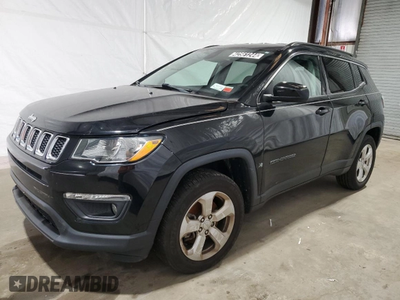 2017 Jeep Compass Latitude with VIN 3C4NJDBB9HT672288, listed as a Copart auction lot 42561244 with 48,865 mi miles and Clean Title. Bid and sale history available at carsss.com. Image 1.