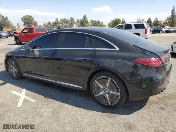 2023 Mercedes-Benz EQE with VIN W1KEG1CBXPF032584, listed as a Copart auction lot 74325314 with 23,495 mi miles and Salvage Title. Bid and sale history available at carsss.com. Image 2.