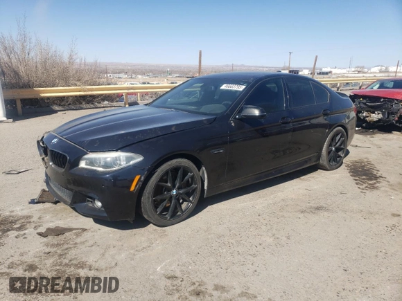 2015 BMW 5 Series 550i with VIN WBAKN9C50FD961489, listed as a Copart auction lot 46683795 with 90,235 mi miles and Salvage title. Bid and sale history available at DreamBid. Image 1.