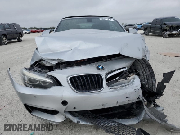 2016 BMW 2 Series 228i with VIN WBA1K9C57GV710355, listed as a Copart auction lot 89072625 with 80,925 mi miles and Salvage Title. Bid and sale history available at carsss.com. Image 5.