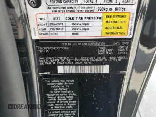 2012 Volvo C70 T5 with VIN YV1672MC3CJ130059, listed as a Copart auction lot 74256304 with 23,905 mi miles and Non Repairable. Bid and sale history available at carsss.com. Image 13.