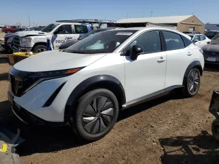 2024 Nissan ARIYA Evolve+ z VIN JN1DF0BB3RM738639, wystawiony jako Copart lot #52040025 z przebiegiem 699 mil mil oraz Szkoda całkowita • Salvage title. Historia ofert i sprzedaży dostępna na DreamBid. Obrazek 1.
