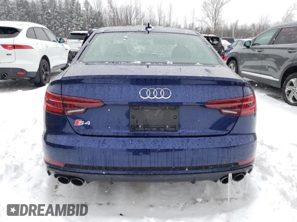 2019 Audi S4 Premium Plus with VIN WAUB4AF42KA116727, listed as a Copart auction lot 38506674 with 76,411 mi miles. Bid and sale history available at carsss.com. Image 6.
