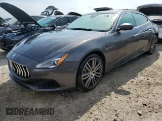 2018 Maserati Quattroporte S with VIN ZAM56YPAXJ1280423, listed as a Copart auction lot 75889734 with 0 mi miles and Non Repairable. Bid and sale history available at carsss.com. Image 1.