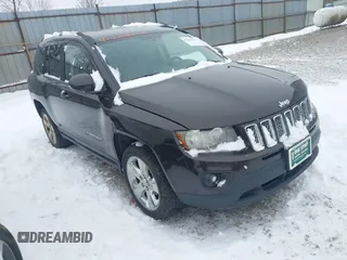 2014 Jeep Compass Latitude with VIN 1C4NJDEB1ED762578, listed as a IAAI auction lot 41244333 with 145,085 mi miles and . Bid and sale history available at carsss.com. Image 1.