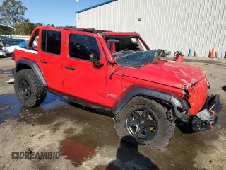 2021 Jeep Wrangler Unlimited Sport S with VIN 1C4HJXDN7MW544741, listed as a Copart auction lot 81781204 with 78,481 mi miles and Non repairable. Bid and sale history available at DreamBid. Image 4.