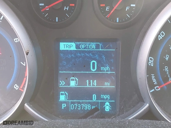 2014 Chevrolet Cruze LS with VIN 1G1PA5SH0E7336511, listed as a IAAI auction lot 41954161 with 73,798 mi miles. Bid and sale history available at carsss.com. Image 15.