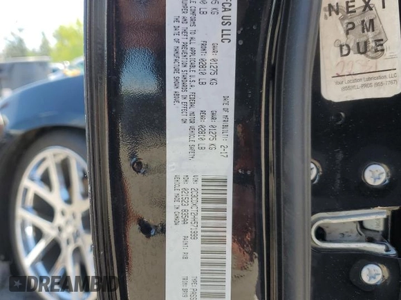 2017 Dodge Charger R/T with VIN 2C3CDXCT2HH571999, listed as a Copart auction lot 55642235 with 102,719 mi miles and Salvage title. Bid and sale history available at DreamBid. Image 13.