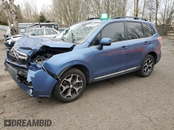 2016 Subaru Forester 2.0XT Touring with VIN JF2SJGXC3GH498531, listed as a Copart auction lot 50256635 with 0 mi miles and Salvage Title. Bid and sale history available at carsss.com. Image 1.