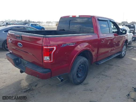 2017 Ford F-150 XL with VIN 1FTEW1CG7HKC22876, listed as a IAAI auction lot 41477067 with 128,045 mi miles. Bid and sale history available at carsss.com. Image 4.